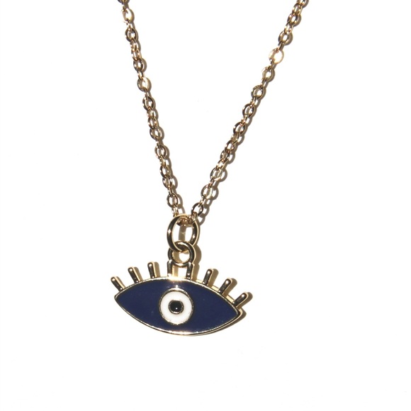 *New* 18K Gold Plated Cubic Zirconia Evil Eye Pendant Necklace 🧿 - Picture 12 of 12